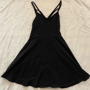 Victoria Secret Pink Black Skater Dress